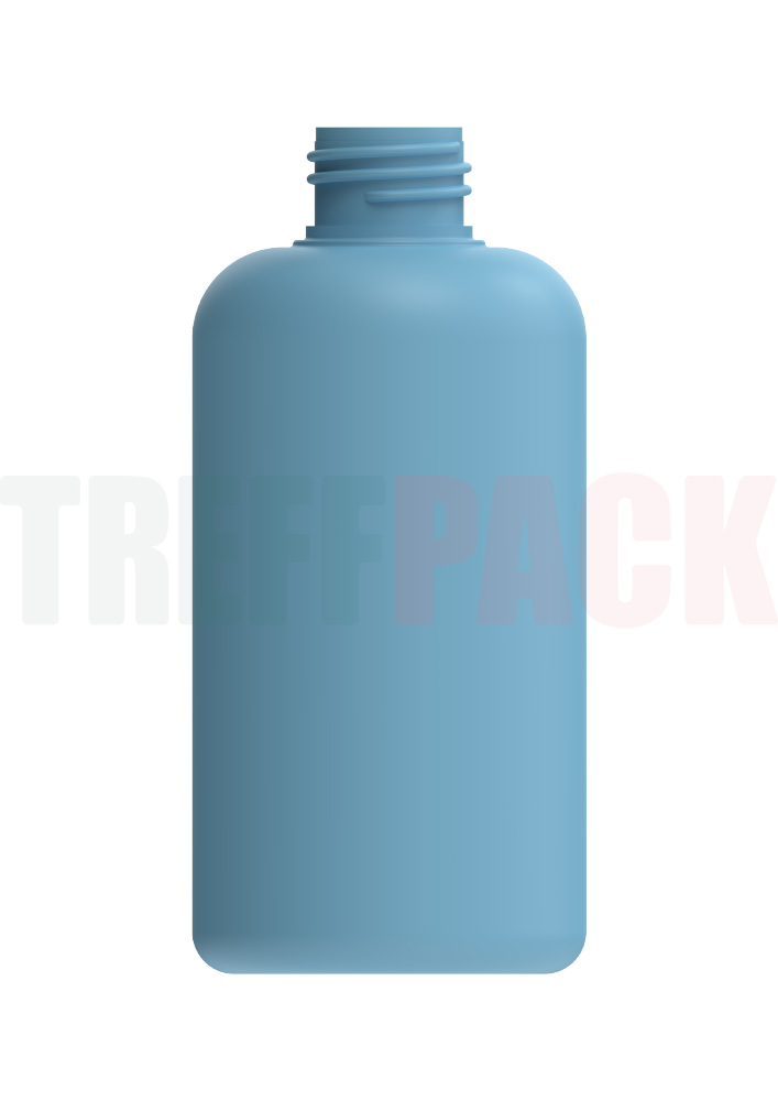 HDPE Bottle Flat Based Boston Round 200 ml 200 ml HDPE Bottle Flat Based Boston Round with 24/410 Neck Finish