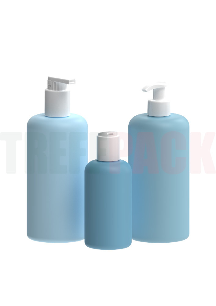 200 ml HDPE Bottle Flat Based Boston Round with  24/410 Neck Finish