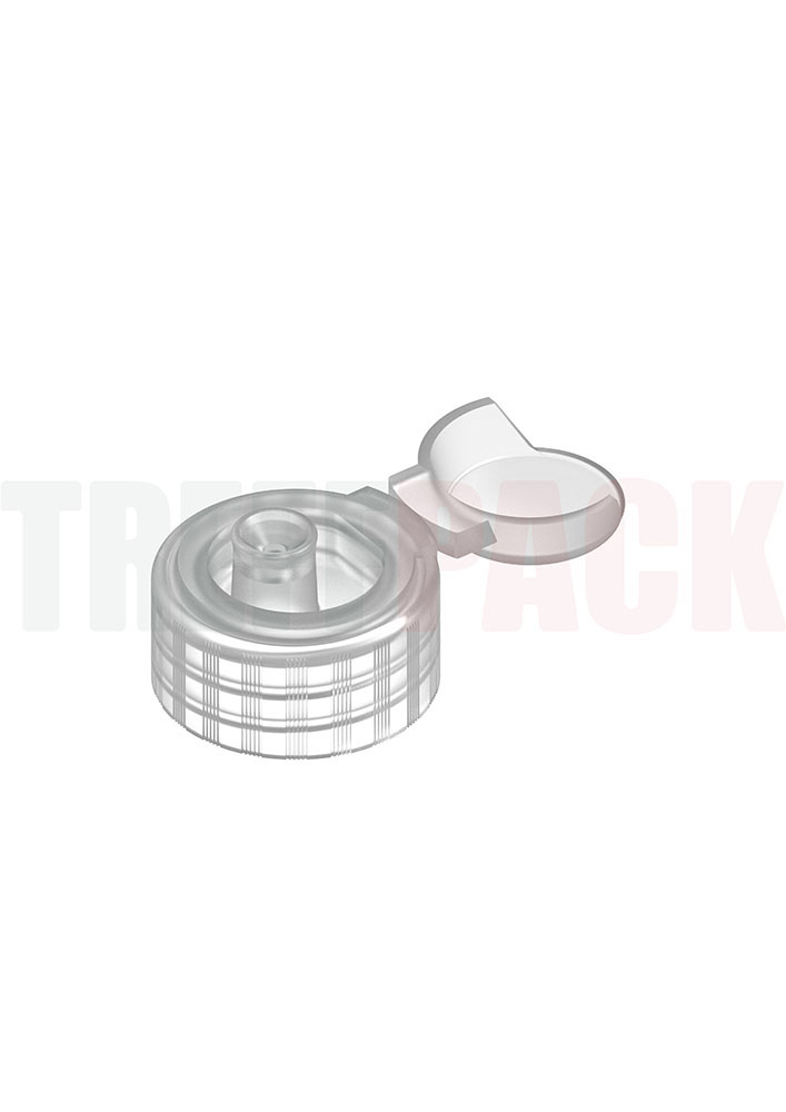 Flip Top Closure for Bottles for Hand Disinfection