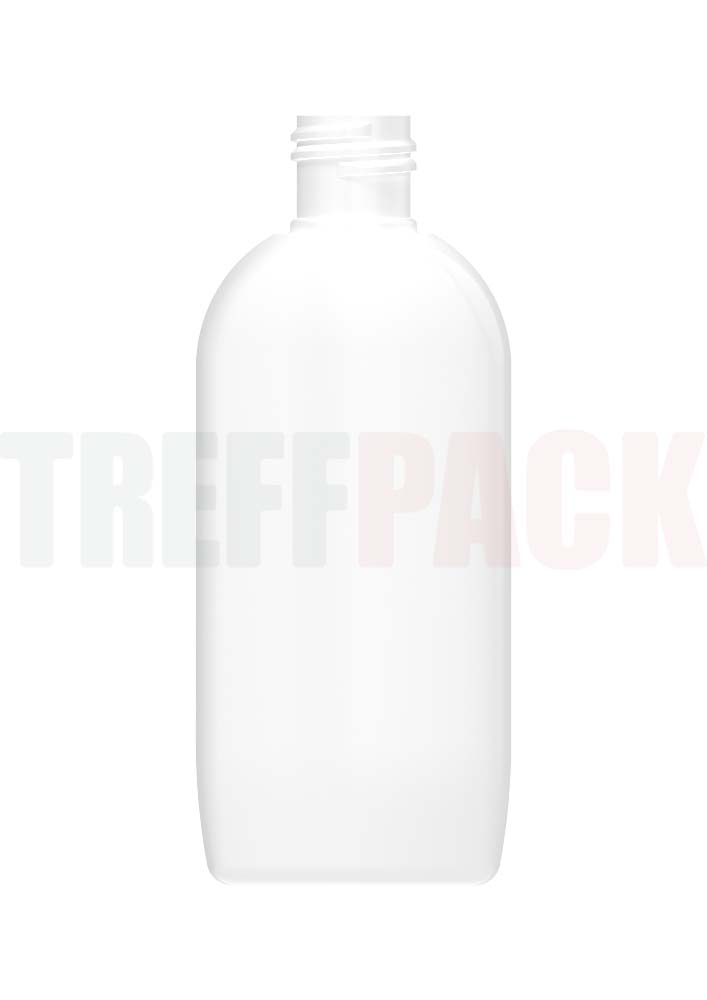 Oval Bottle PET 100 ml, white