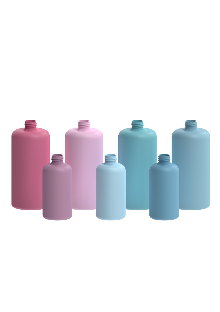 HDPE Flasche Flat Based Boston Round 200 ml